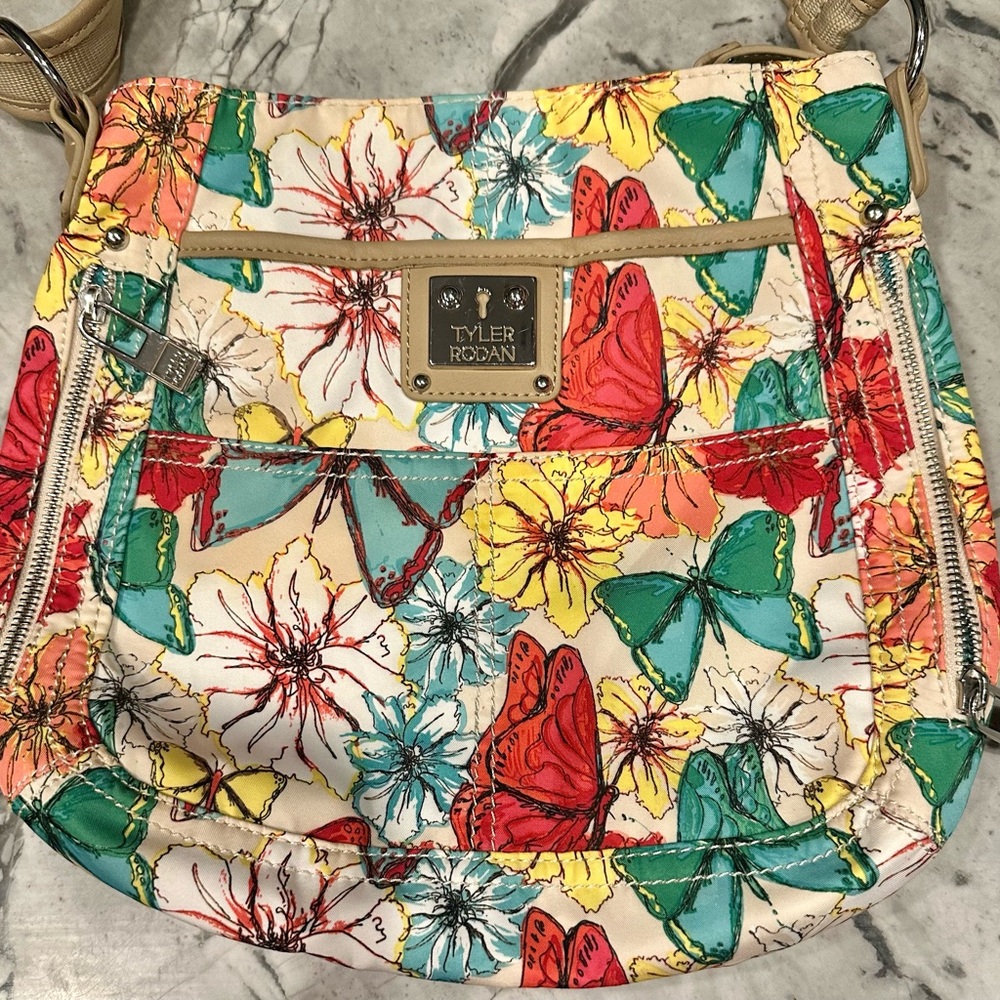Tyler Rodan Colorful Floral Crossbody Bag